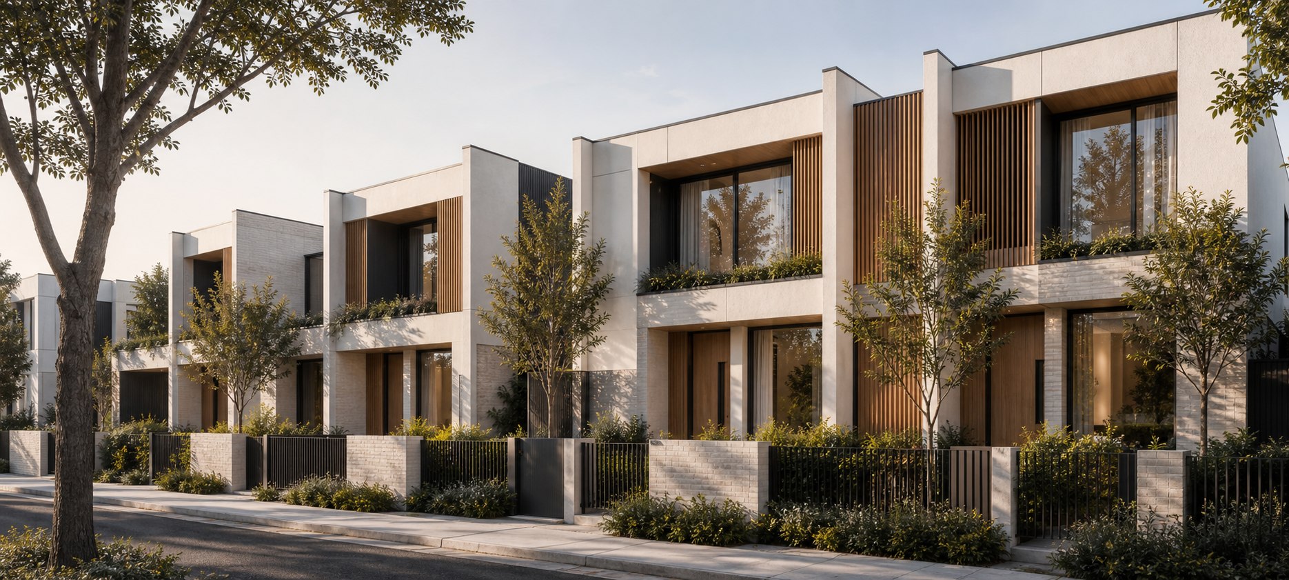 Featured Townhouse Visual Study exterior render